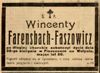 Wincenty Farensbach - Faszowicz