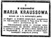 Maria Kraussowa