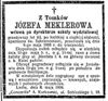 Józefa Meklerowa